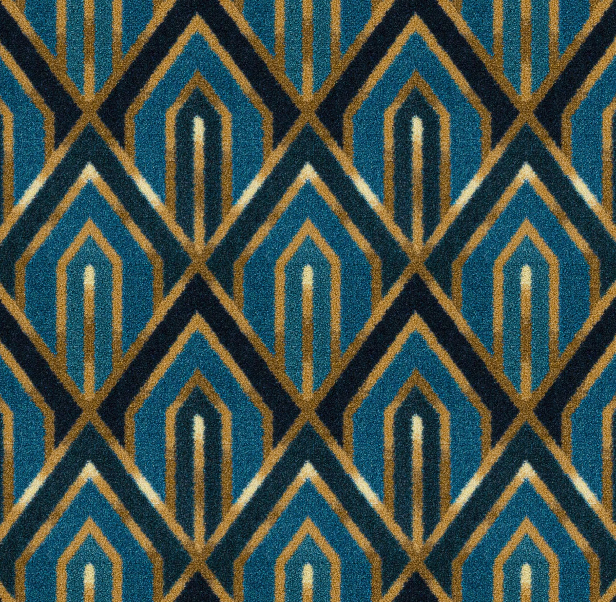 Pinnacle home theater carpet in Azure — pattern detail, 13'6 inch broadloom