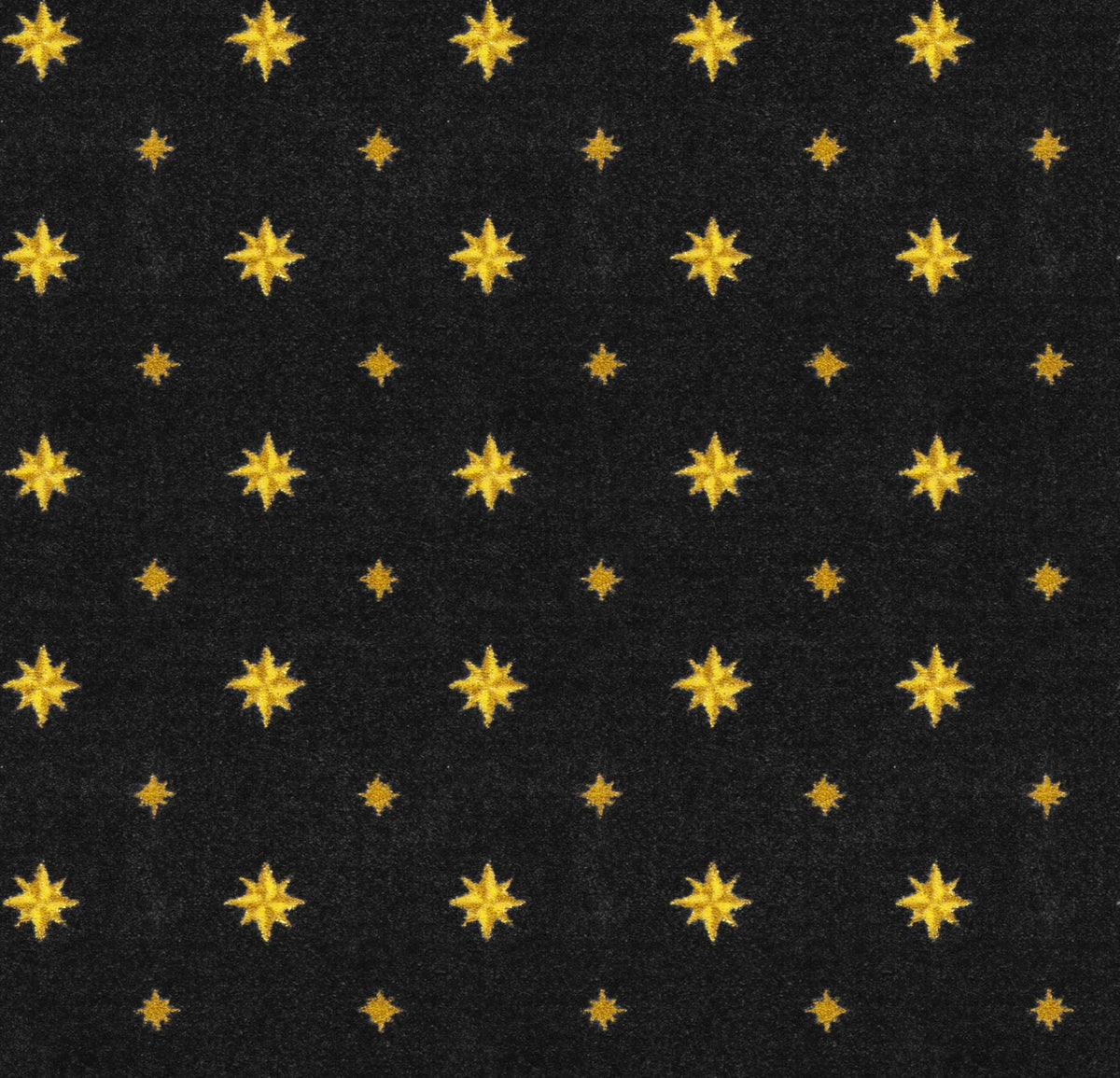 Walk of Fame home theater carpet in Black — pattern detail, 13'6 inch broadloom