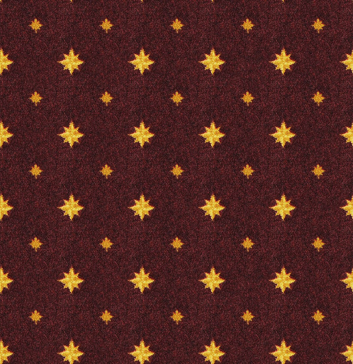 Walk of Fame home theater carpet in Burgundy — pattern detail, 13'6 inch broadloom