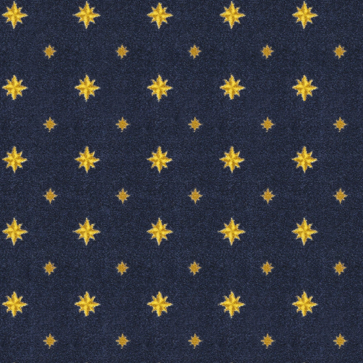 Walk of Fame home theater carpet in Navy — pattern detail, 13'6 inch broadloom